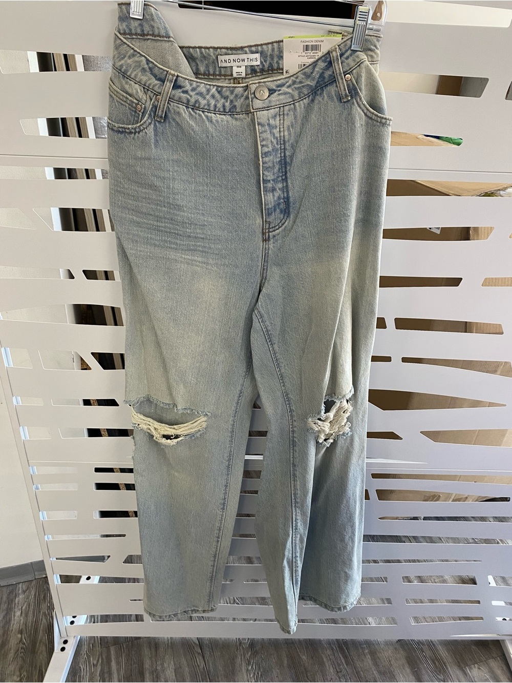 And Now This Light Blue Distressed Boyfriend Jeans